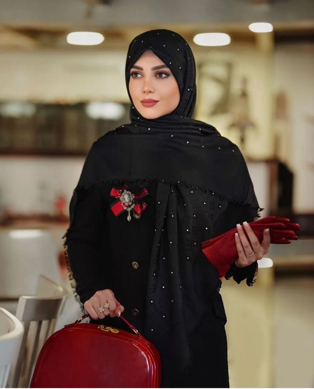 کشمیر وارداتی نگین نقره ای 