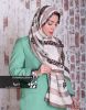 شال نخ پنبه وارداتی طرح زنجیردار 