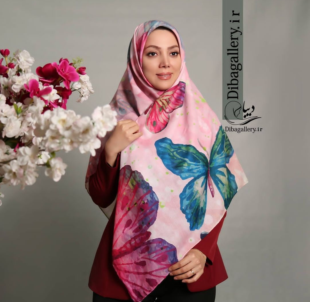 روسری طرح پروانه 