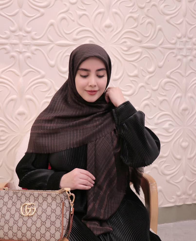 روسری نخی لمه دار